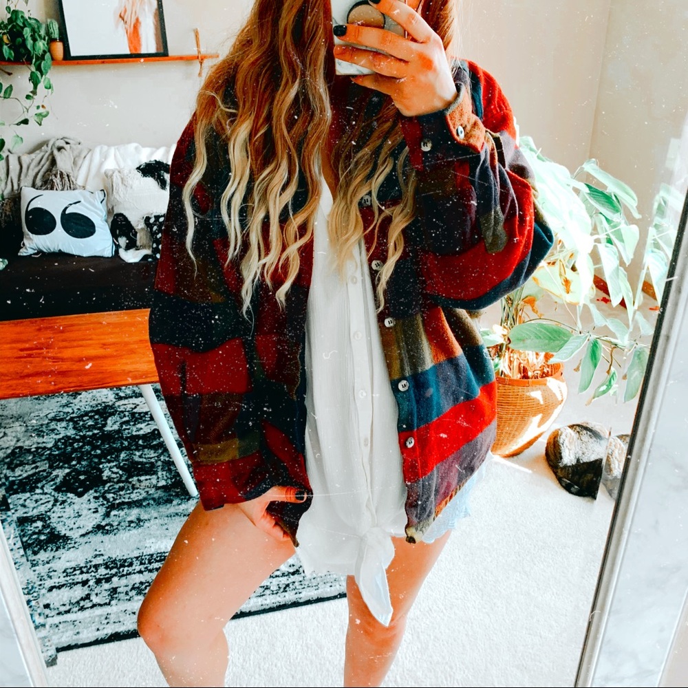 Oversized insulated plaid lumberjack jacket p10